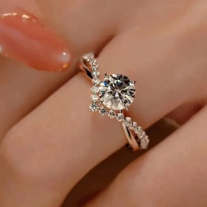 1.0 Ct Round Diamond Engagement Ring