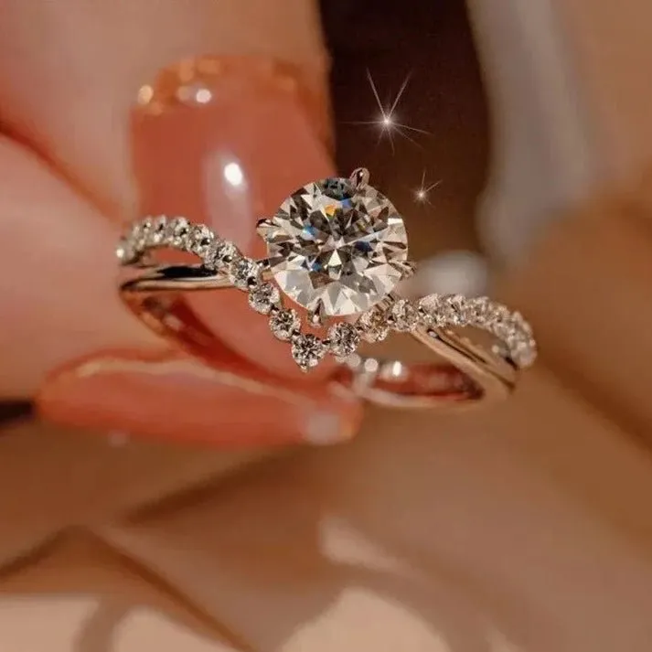 1.0 Ct Round Diamond Engagement Ring