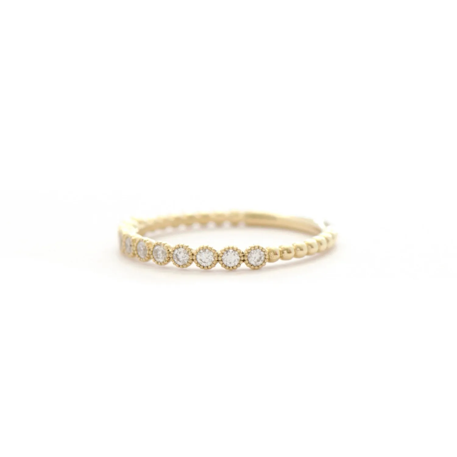 11 Stone Diamond Bezel Band