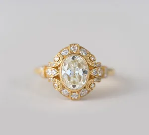 1.27 ct. Vintage Oval Engagement Ring