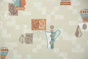 1950s Kitchen Vintage Wallpaper
