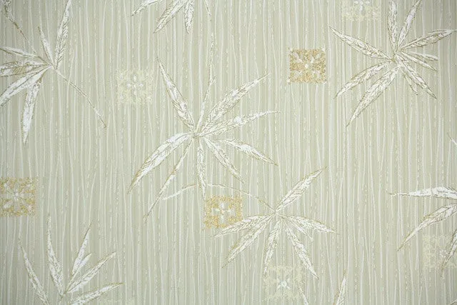 1960s Botanical Vintage Wallpaper