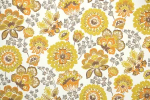 1960s Floral Vintage Wallpaper