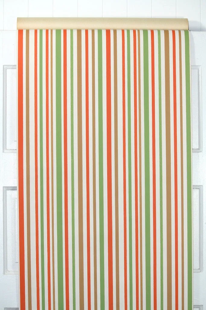 1970s Stripe Vintage Wallpaper