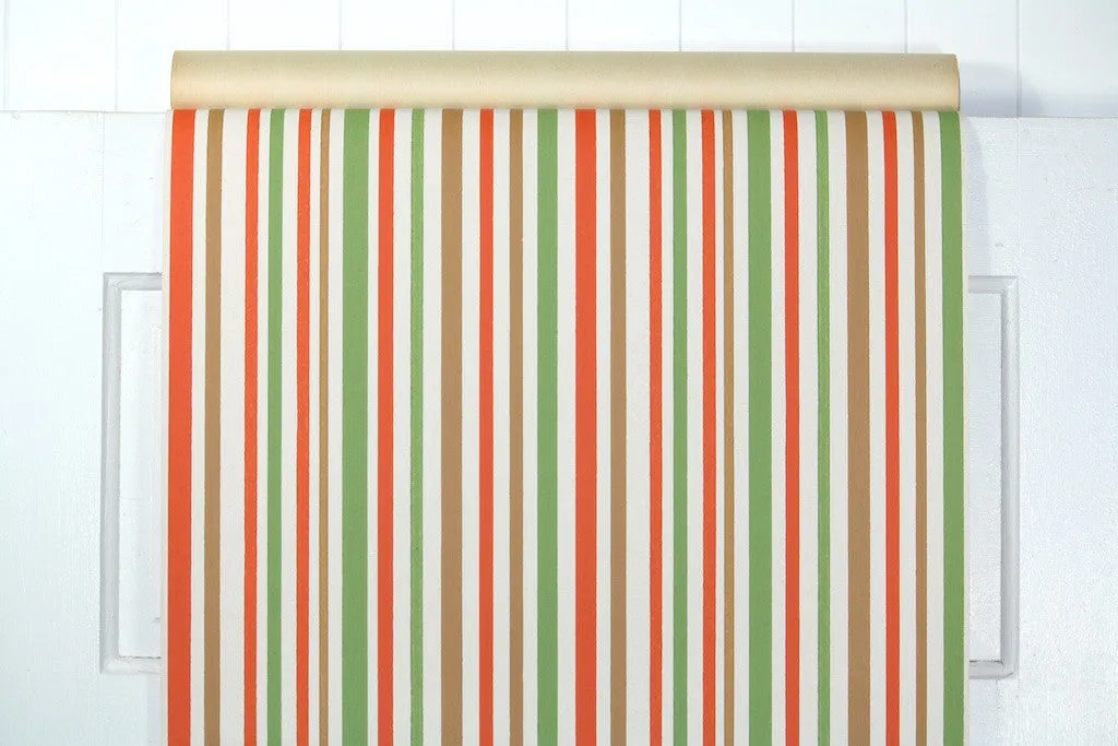 1970s Stripe Vintage Wallpaper