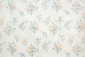 1980s Floral Vintage Wallpaper