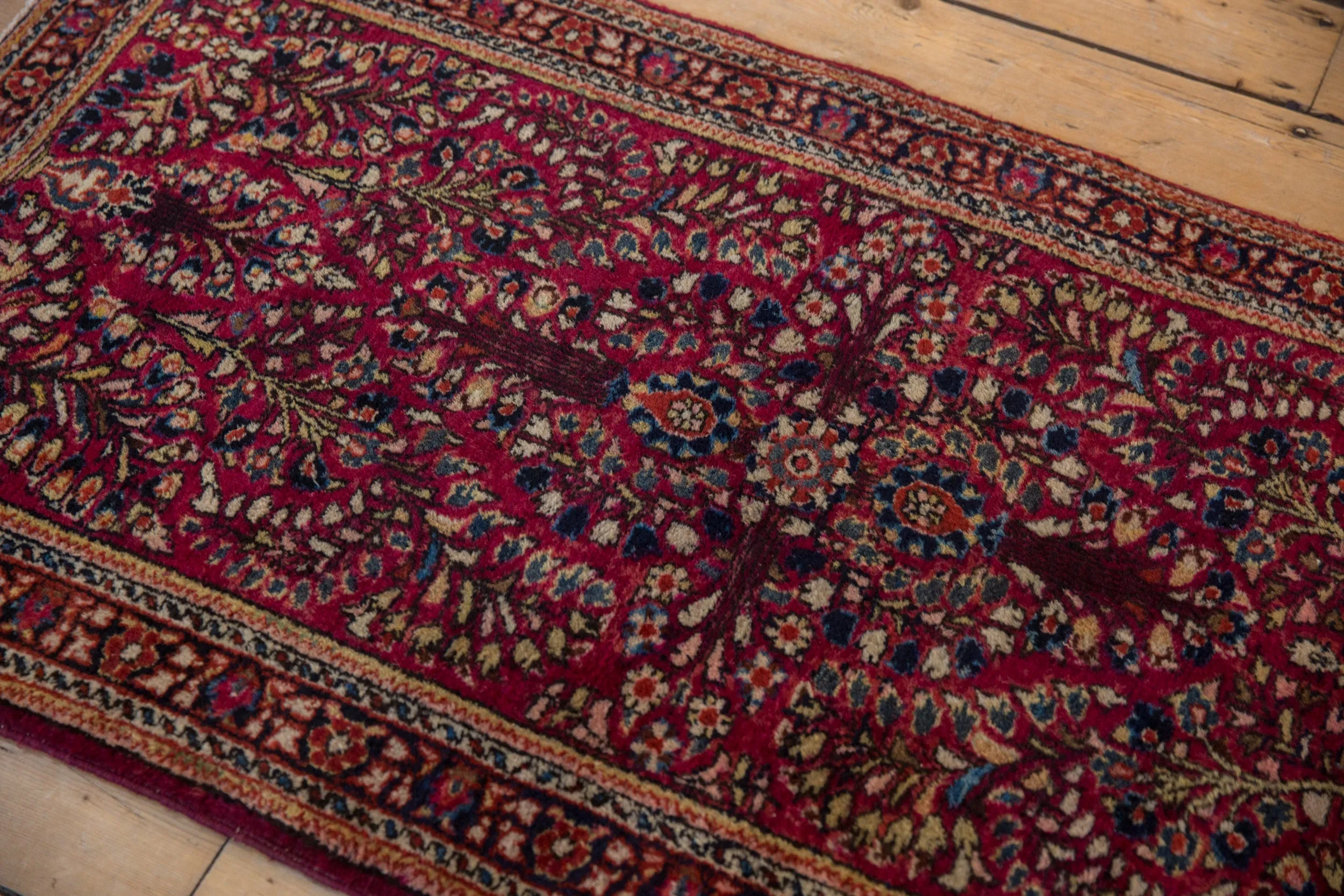 2.5x5 Vintage Fine American Sarouk Rug Runner
