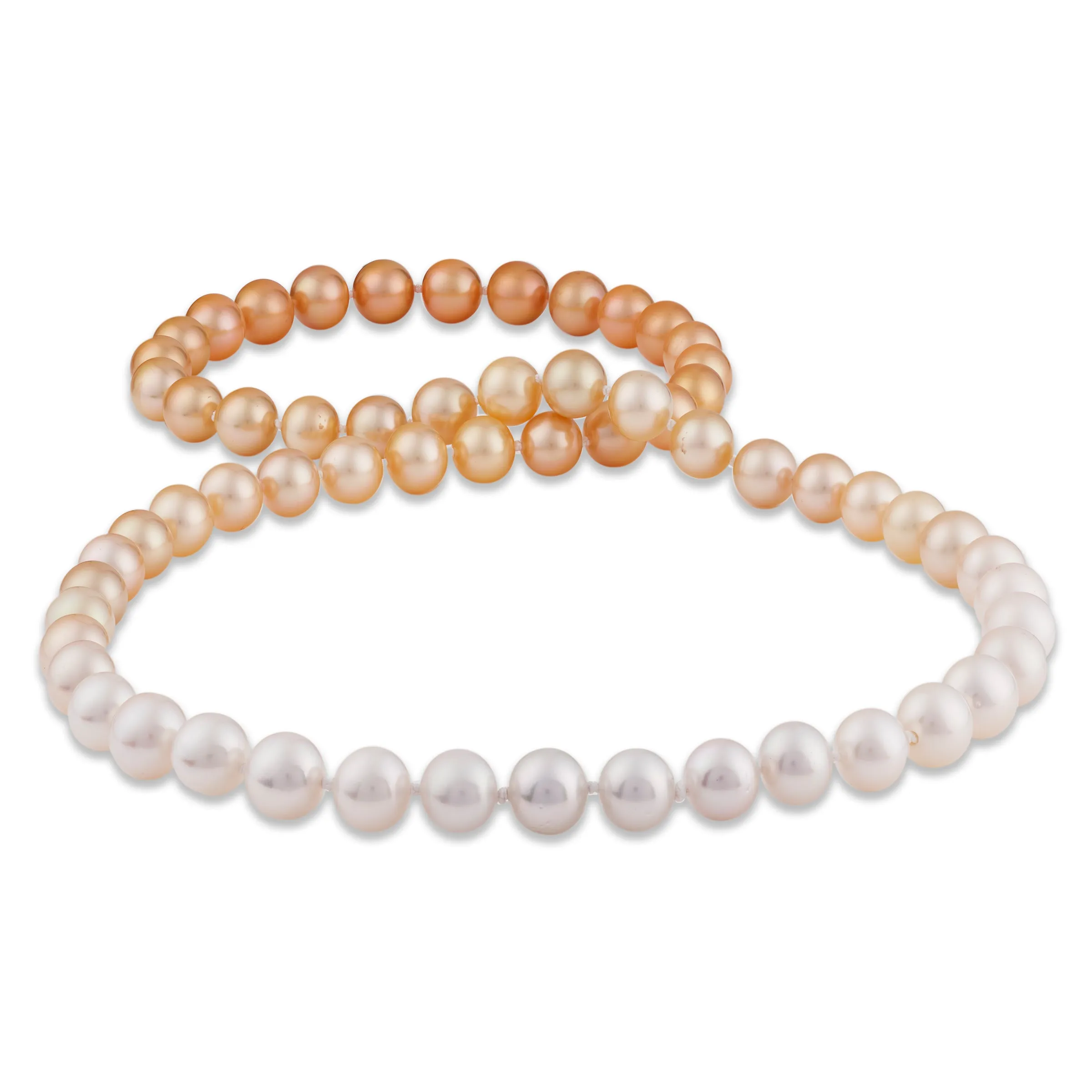 32" South Sea White and South Sea Gold Pearl Strand - 11-12mm