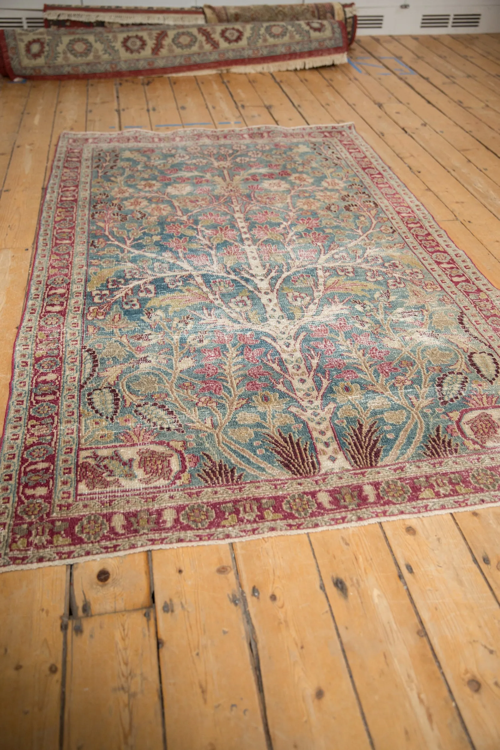 4.5x7 Vintage Distressed Meshed Rug