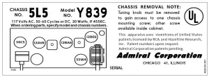 ADMIRAL-Y839