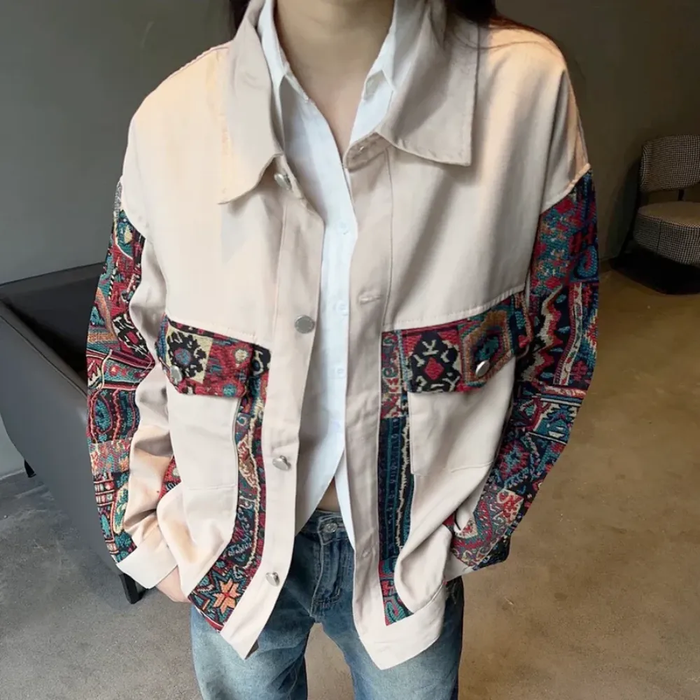 “American Spliced Color Pattern” Jacket