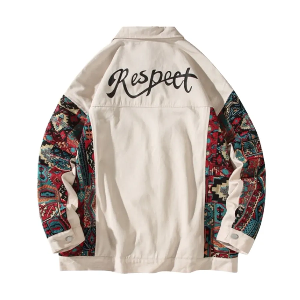 “American Spliced Color Pattern” Jacket
