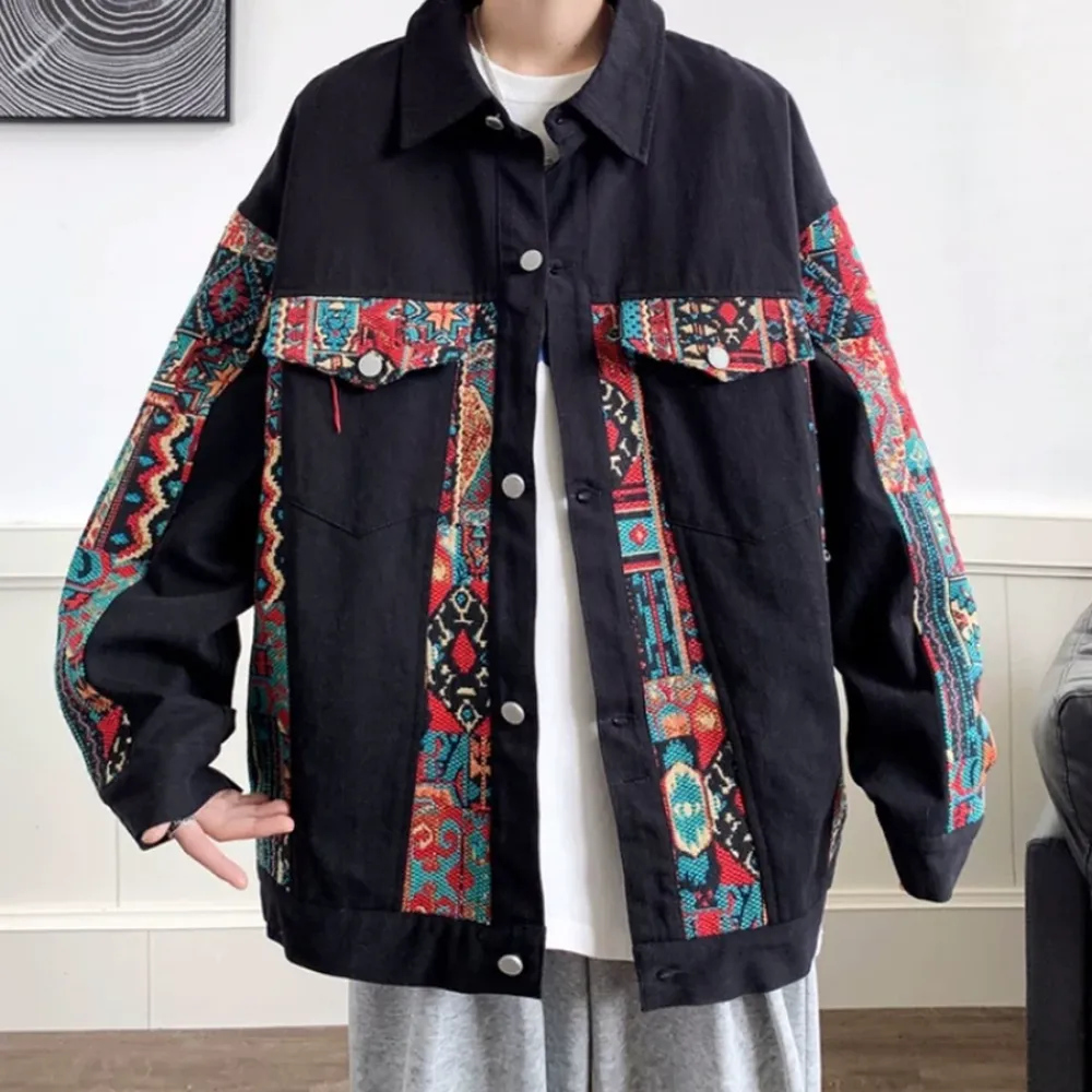 “American Spliced Color Pattern” Jacket