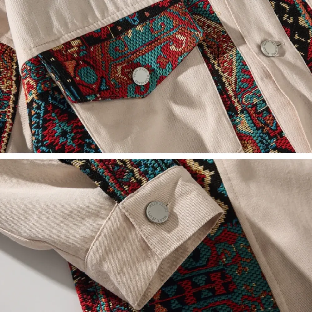 “American Spliced Color Pattern” Jacket