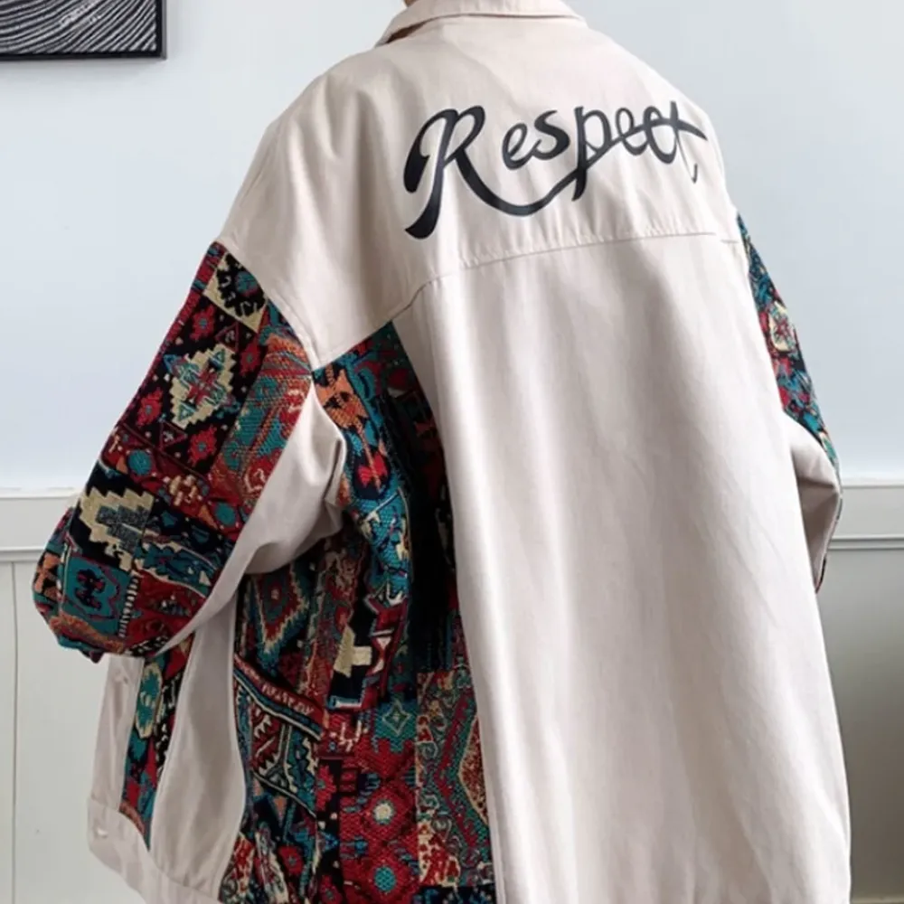 “American Spliced Color Pattern” Jacket