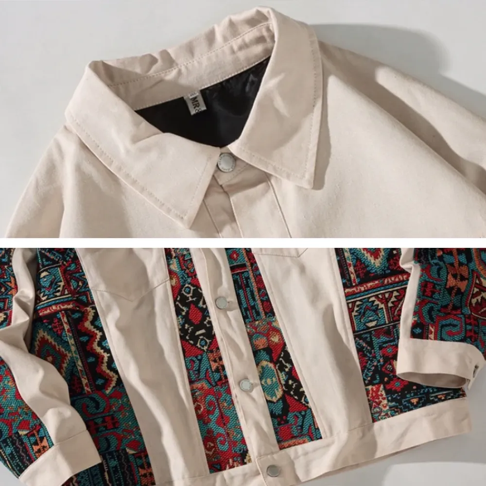 “American Spliced Color Pattern” Jacket