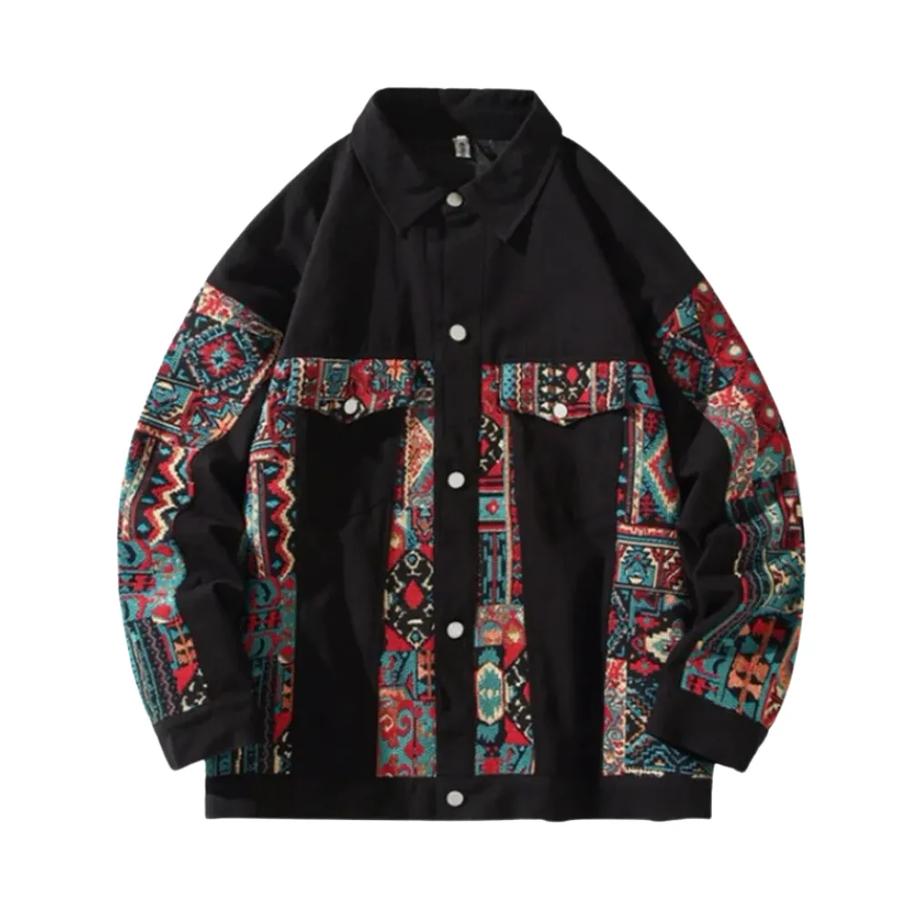 “American Spliced Color Pattern” Jacket