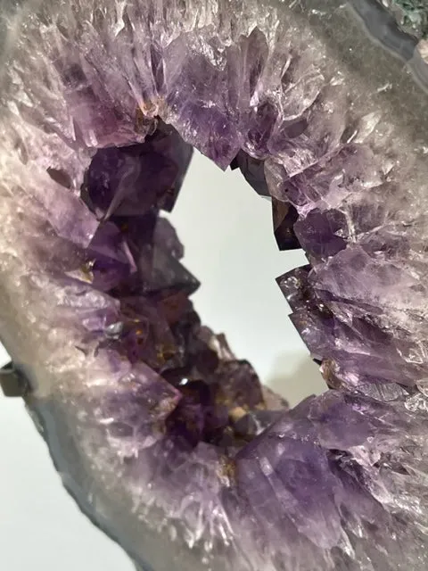 Amethyst Ring on Custom Stand