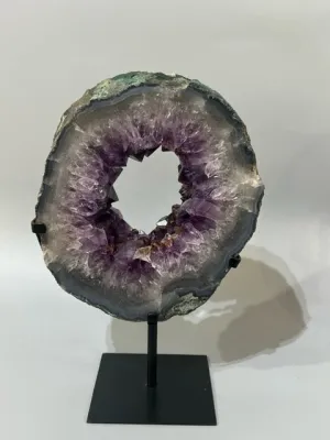 Amethyst Ring on Custom Stand