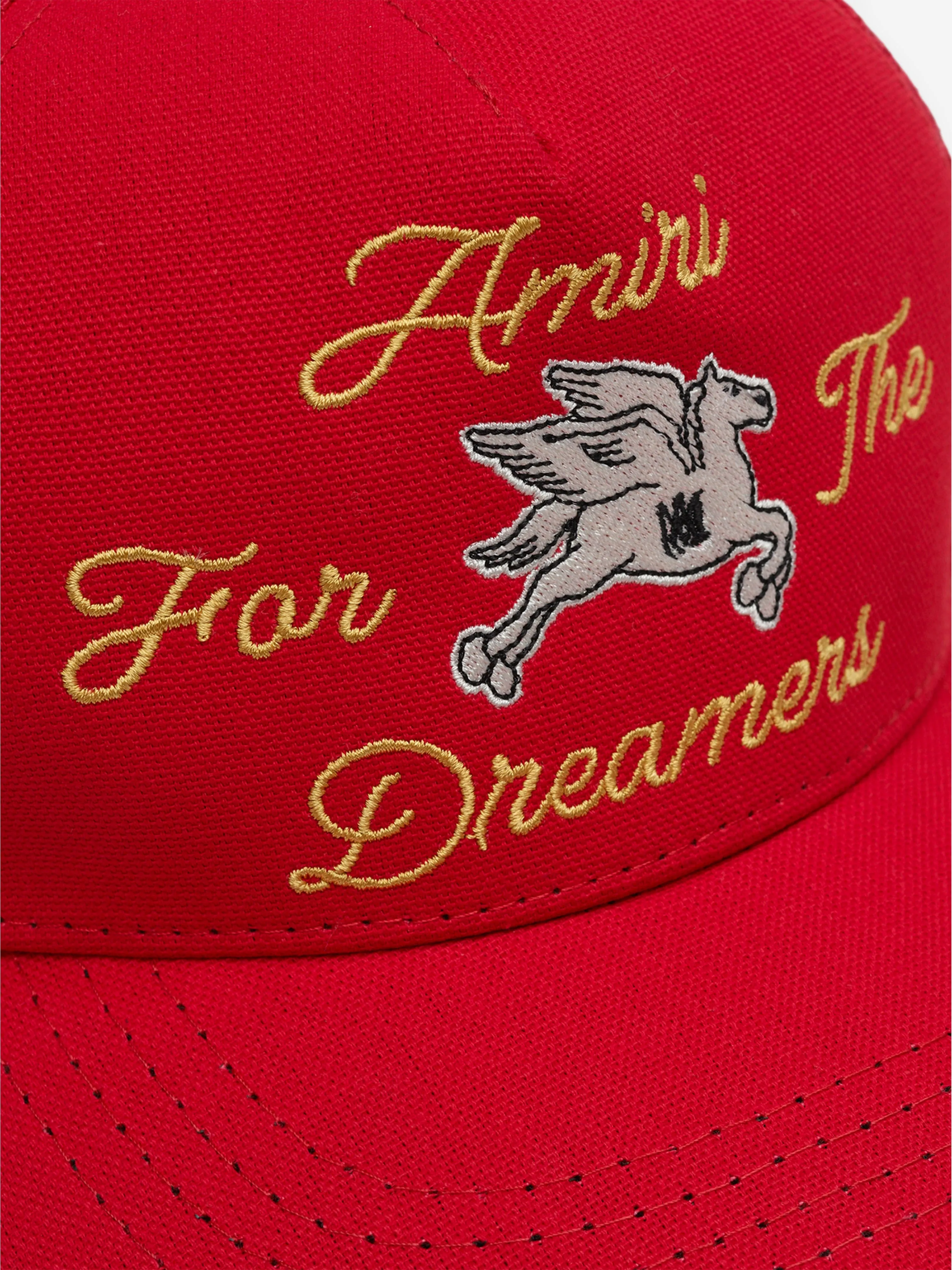 Amiri Kids Dreamers Trucker Cap in Red