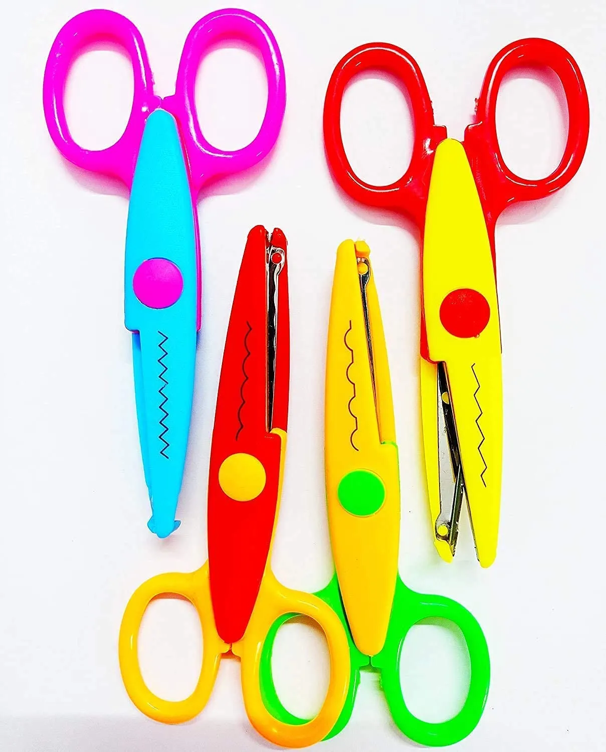 Amkay Art and Craft Zig zag Paper Shape Cutter Scissor for DIY Craft Work, Project Work and Border Making (Set of 1)
