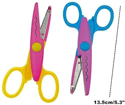 Amkay Art and Craft Zig zag Paper Shape Cutter Scissor for DIY Craft Work, Project Work and Border Making (Set of 1)