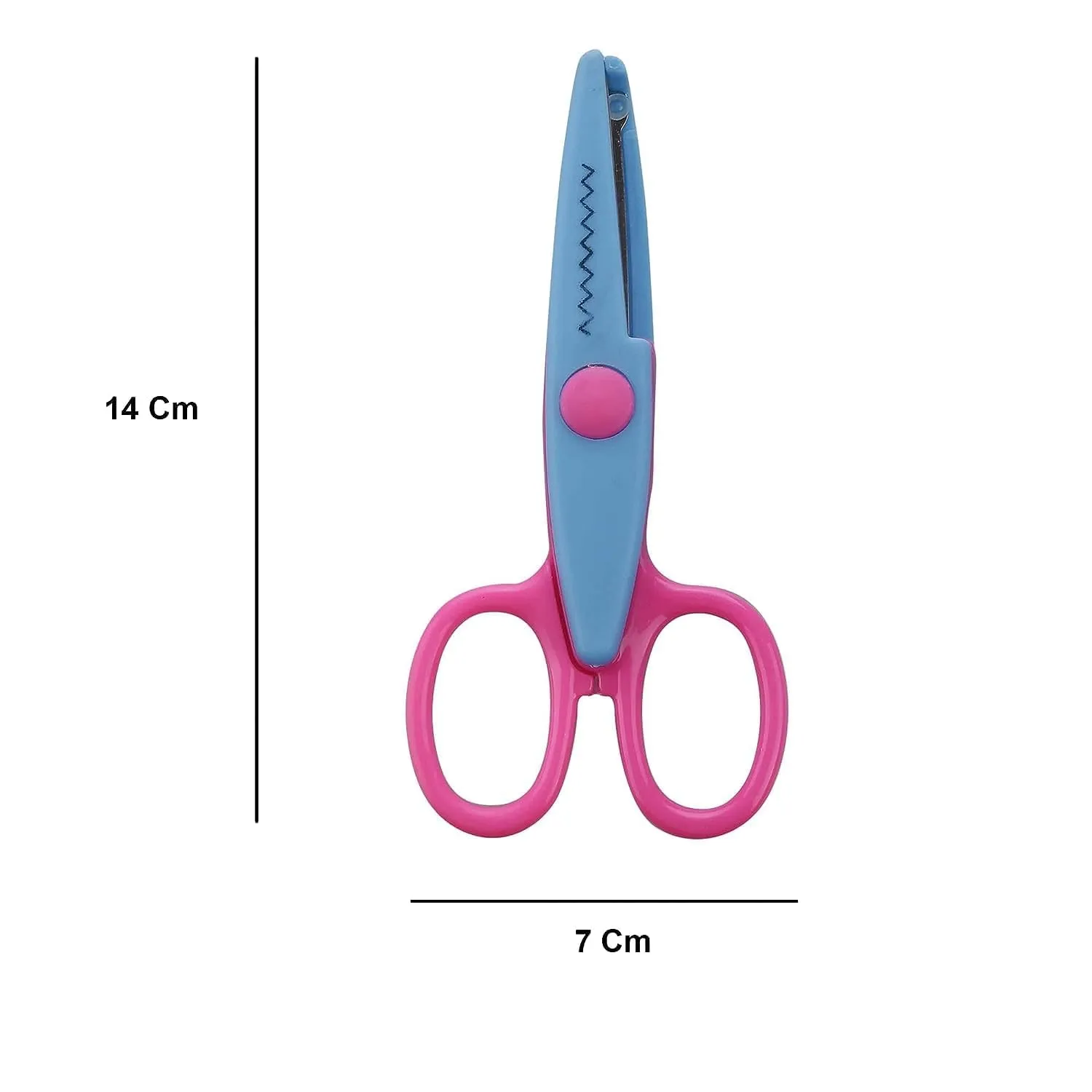 Amkay Art and Craft Zig zag Paper Shape Cutter Scissor for DIY Craft Work, Project Work and Border Making (Set of 1)