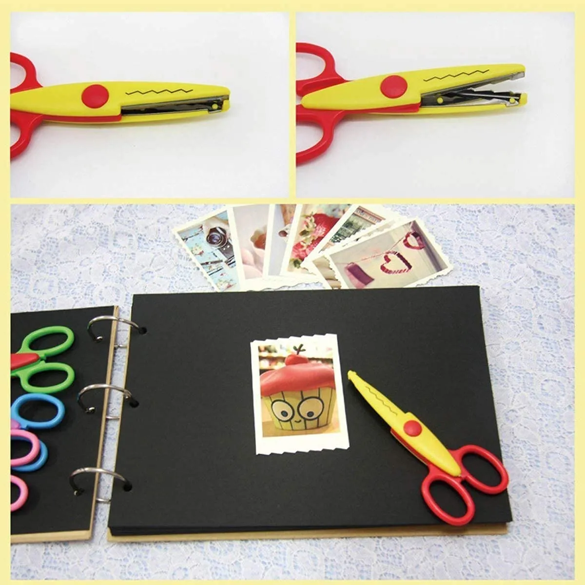 Amkay Art and Craft Zig zag Paper Shape Cutter Scissor for DIY Craft Work, Project Work and Border Making (Set of 1)