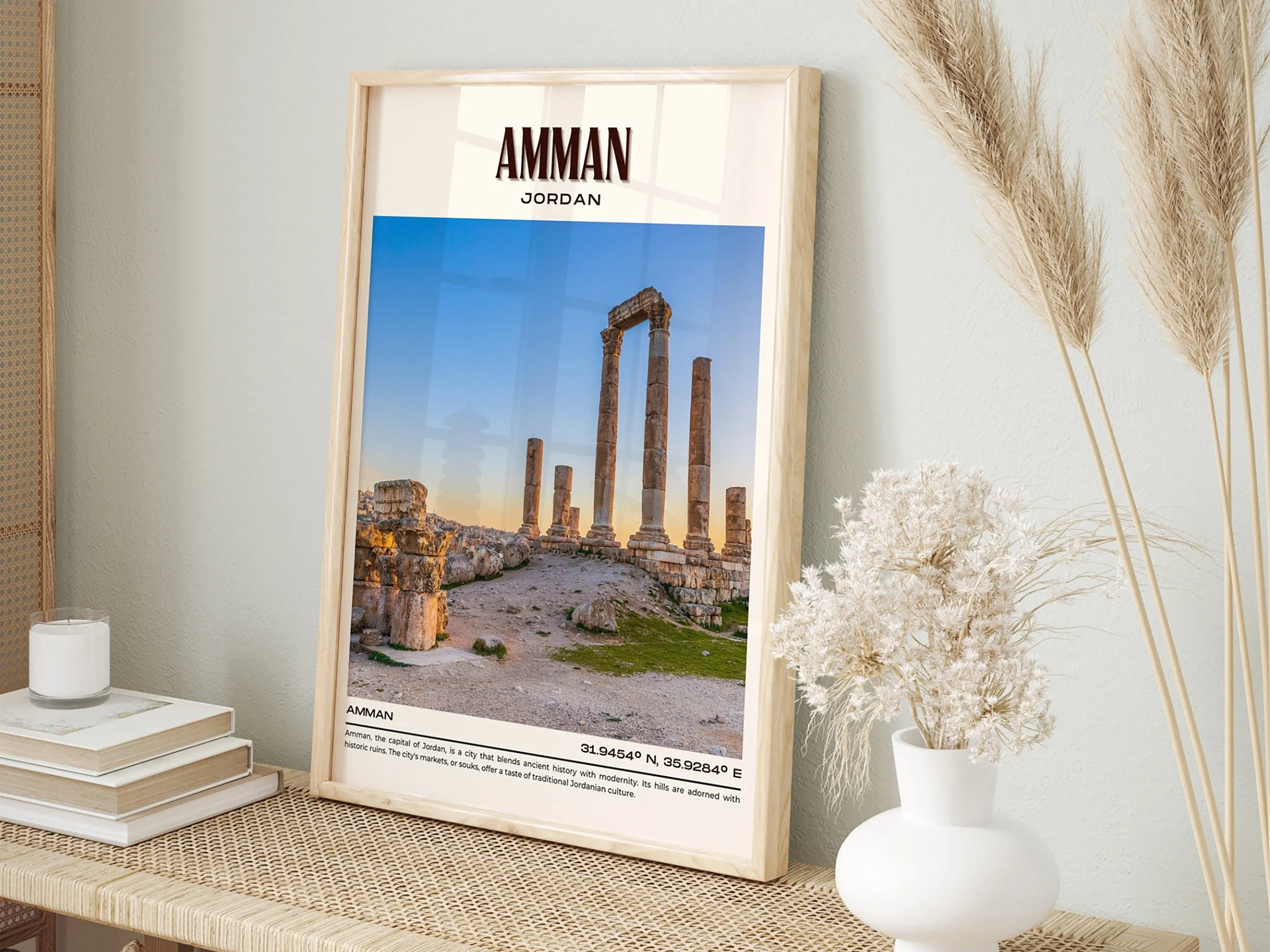 Amman Vintage Wall Art, Jordan
