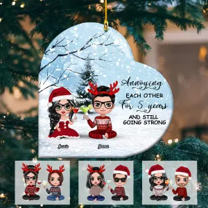 Annoying Each Other, Still Going Strong Ornament - Personalized Gift For Couple, Husband Wife, Anniversary...