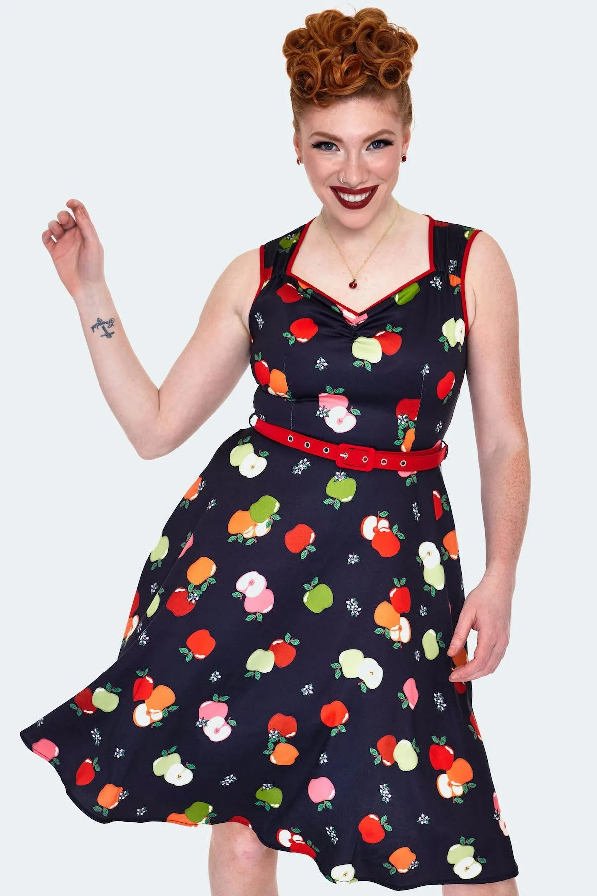 Apple Picking Swing Dress