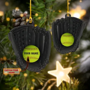 Baseball 2 - Custom Shaped Ornament