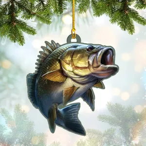 Bass Fish - Shaped Ornament 02