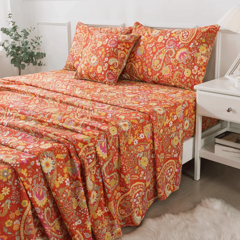 Bedding Sheets Set- Bohemian Damask