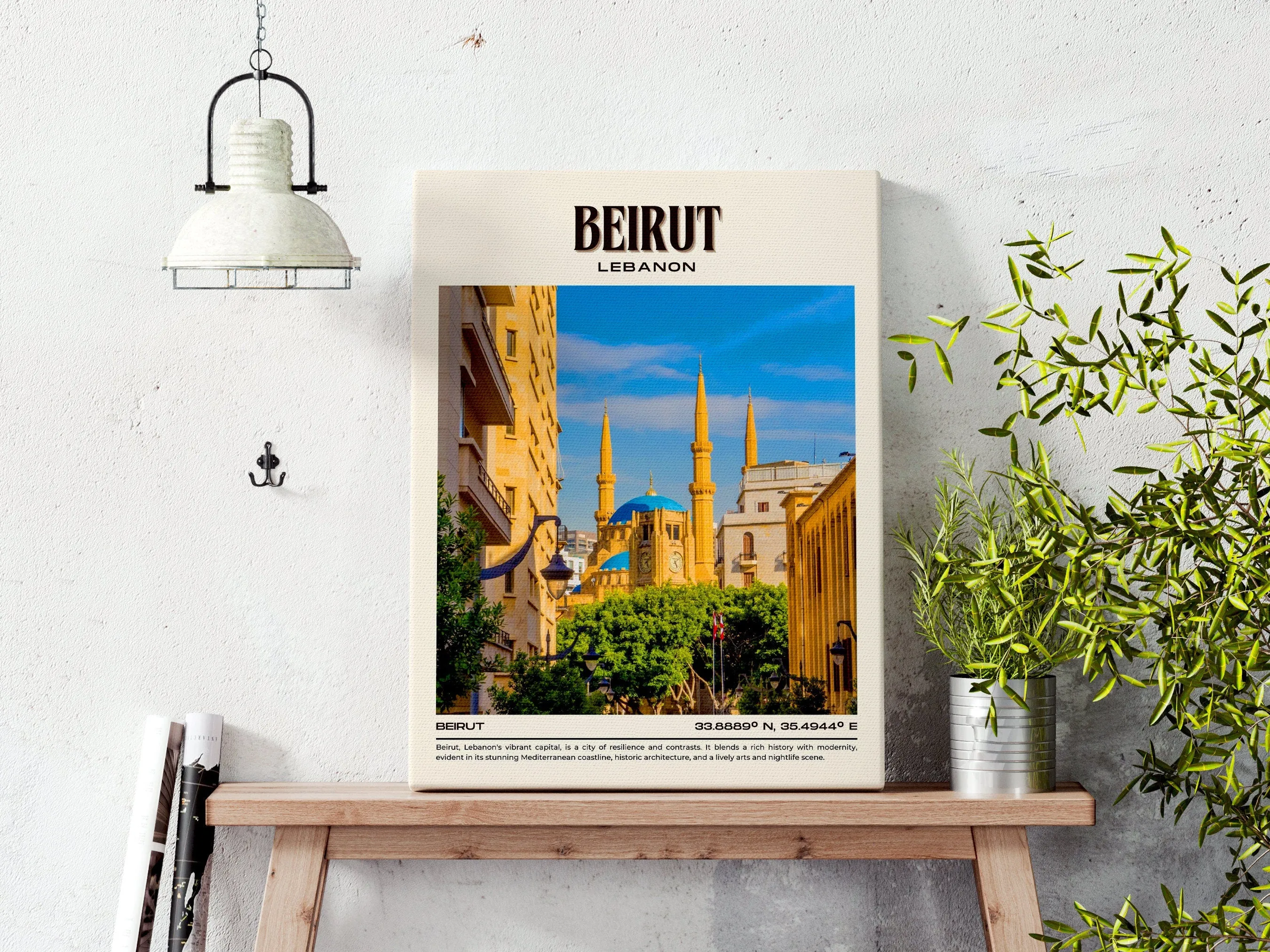 Beirut Vintage Wall Art, Lebanon