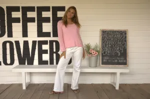 Blossom Crop Crew Sweater