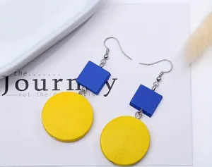 Blue & Yellow Earrings