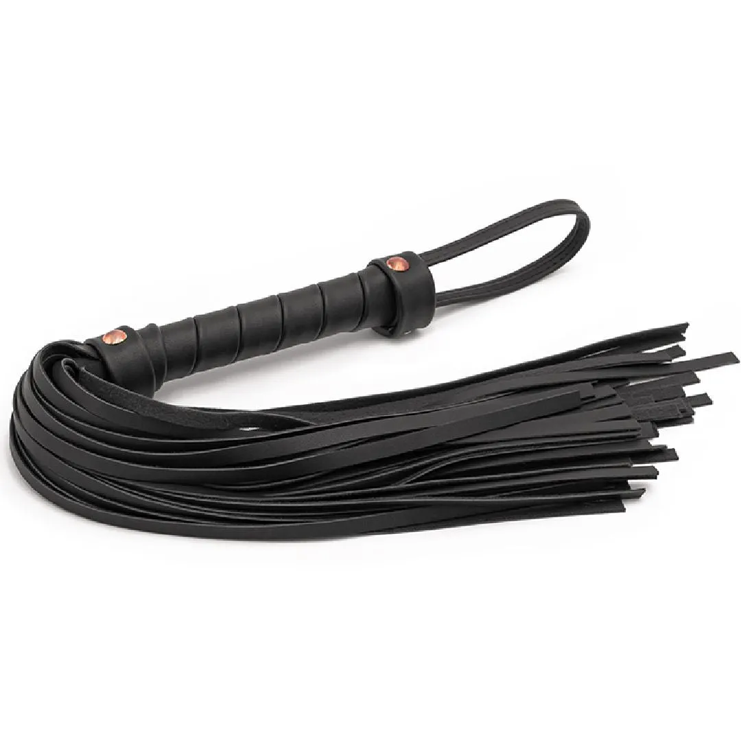 Bondage Couture Vegan Leather Flogger - Black