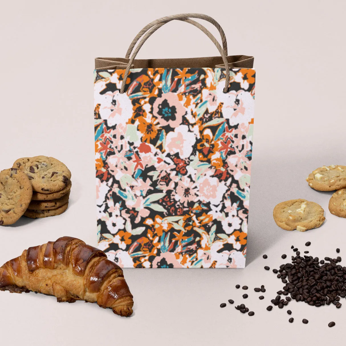 Broken floral surface pattern design