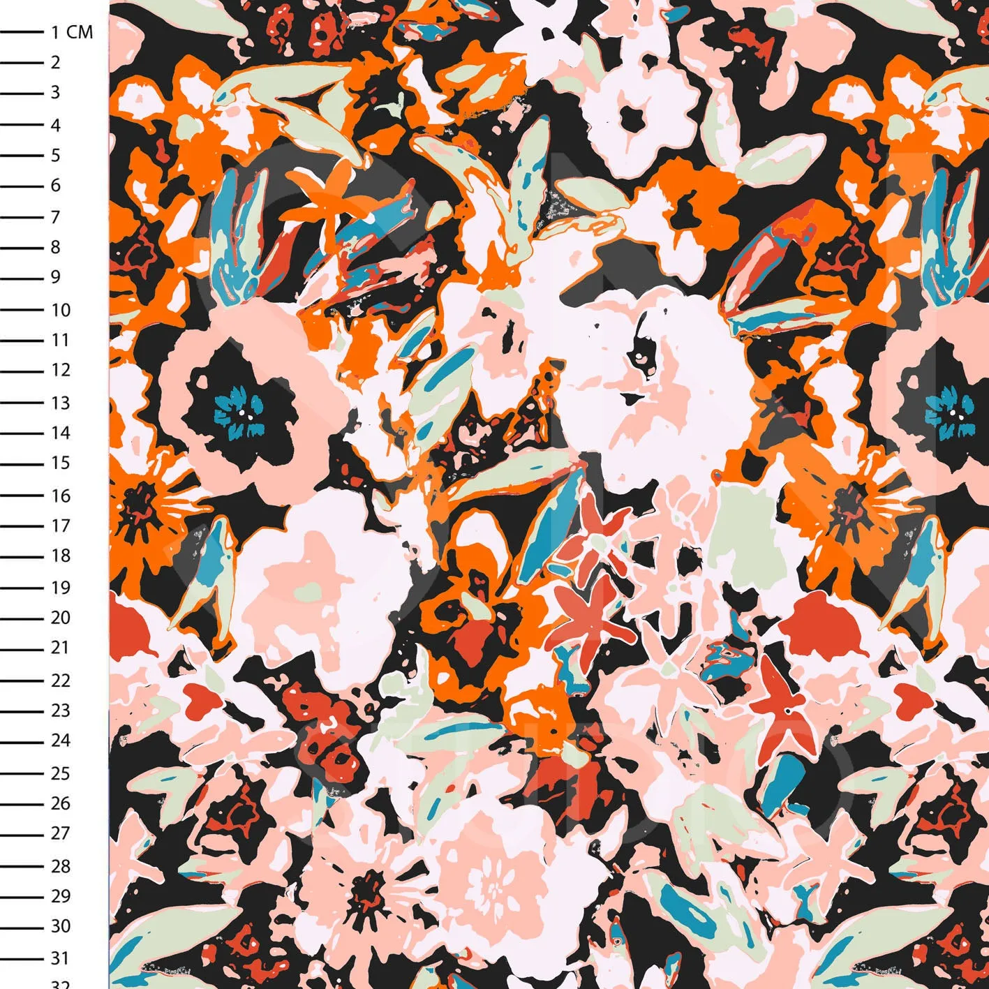 Broken floral surface pattern design