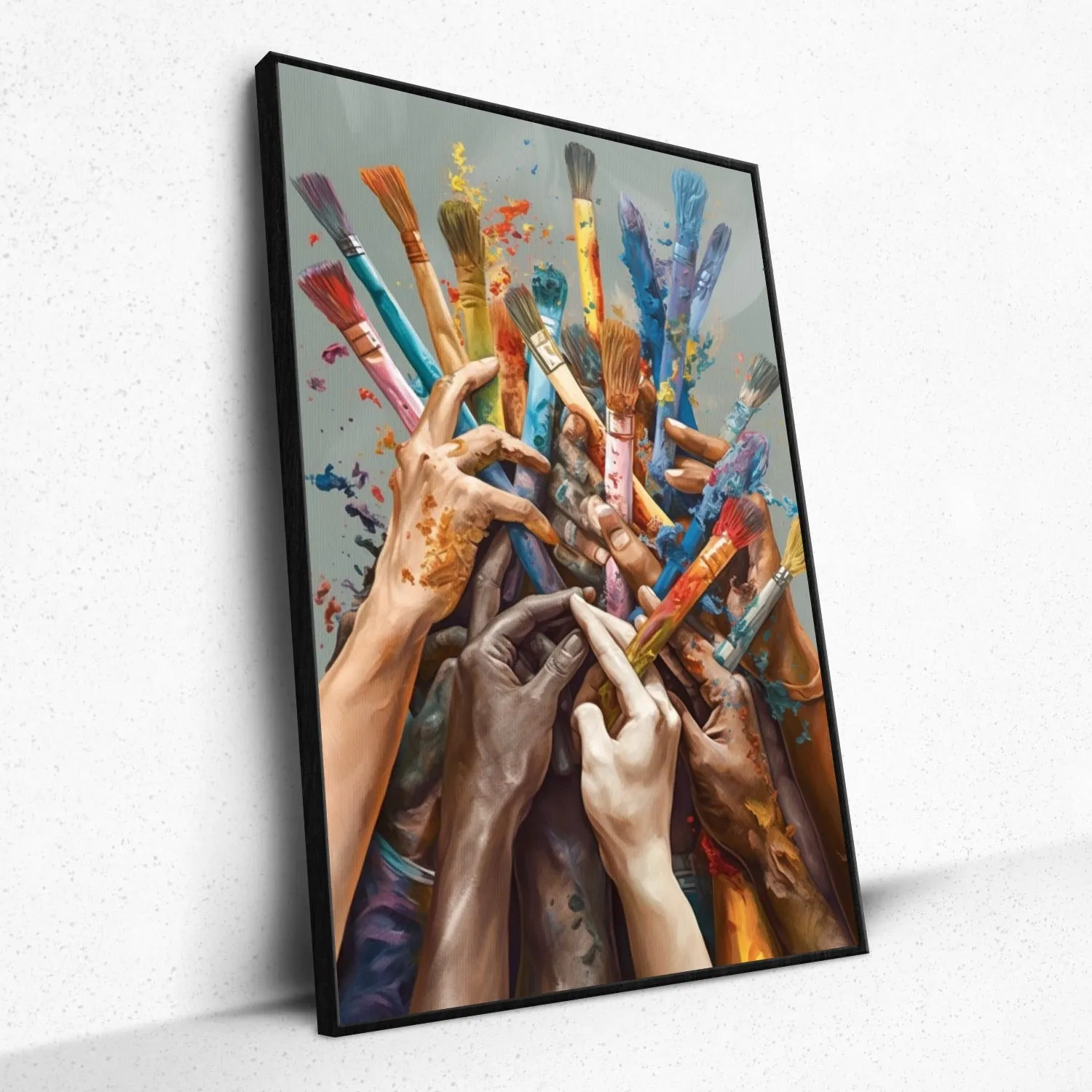 Brushstroke Symphony - Framed