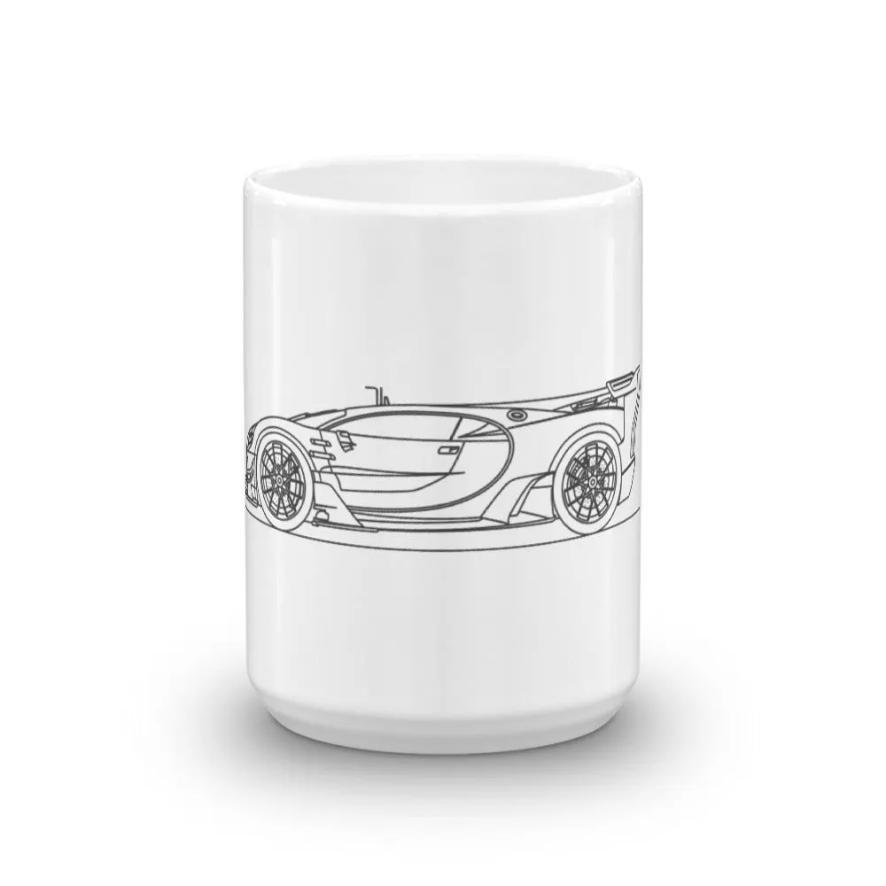Bugatti Chiron Vision GT Silhouette Mug