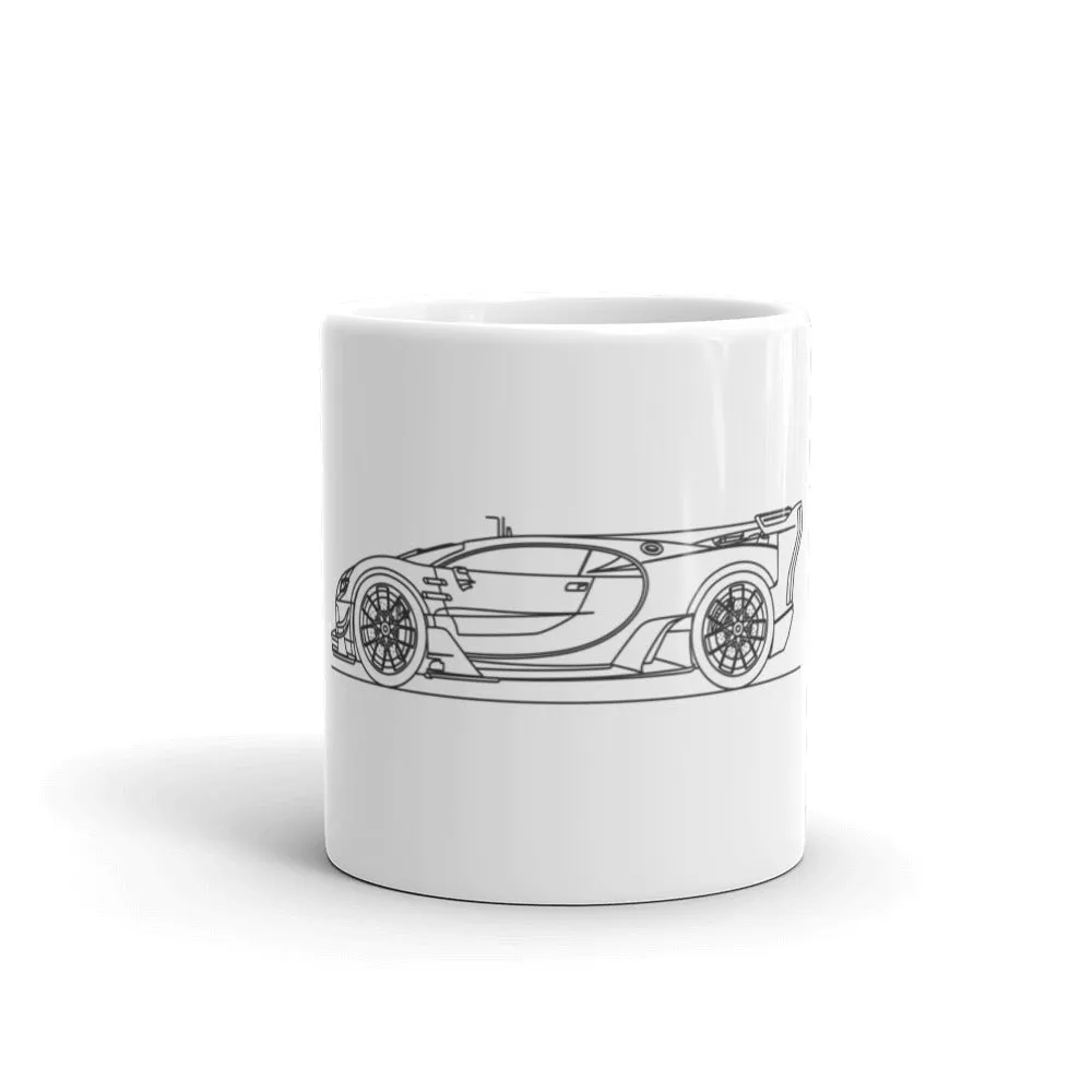 Bugatti Chiron Vision GT Silhouette Mug