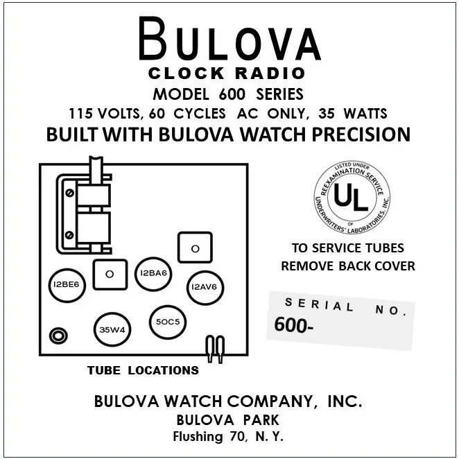 BULOVA-600-SERIES