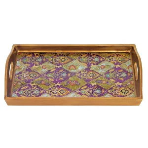 Cabra Rectangle Reverse Painting Glass Tray