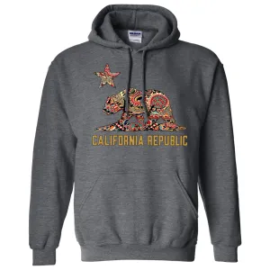 California Republic Paisley Bear Sweatshirt Hoodie