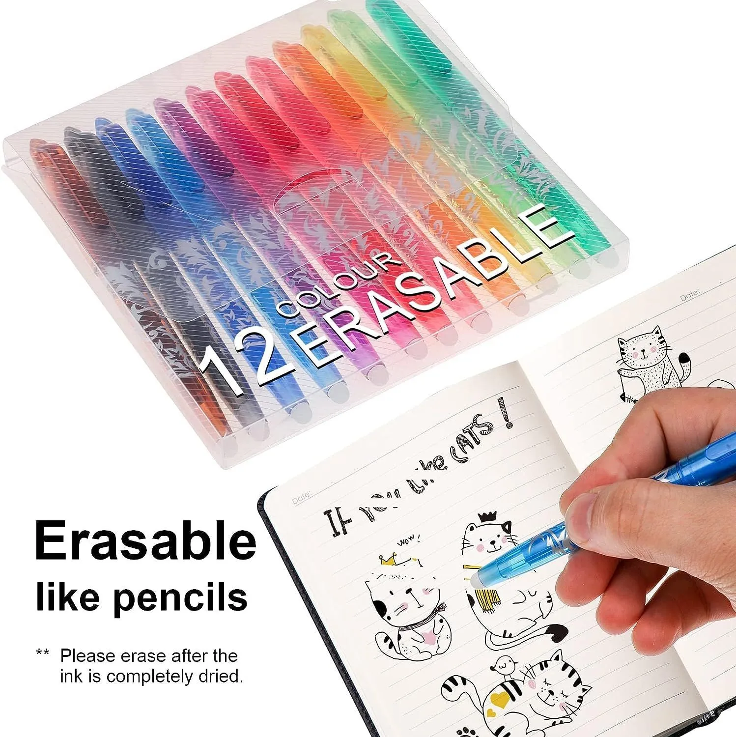 Creative Colour Erasable Gel Pen Set