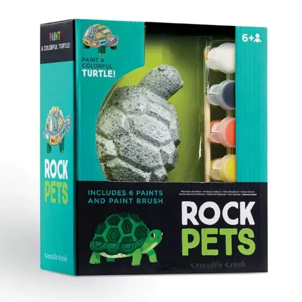 Crocodile Creek Turtle Rock Pets Painting Set