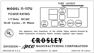 CROSLEY-11-117U