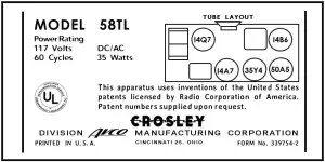 CROSLEY-58TL